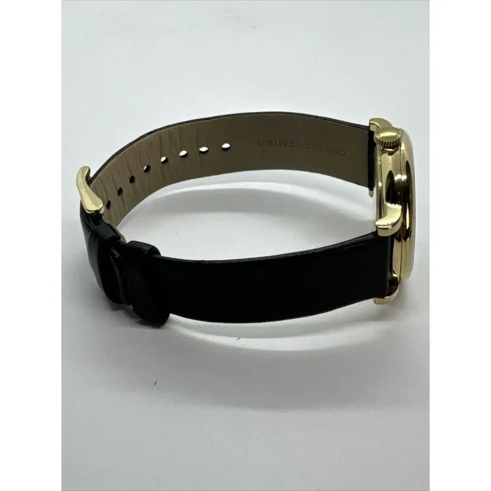 Marc Jacobs MBM1269 Women's Black Leather Analog Dial Quartz Wrist Watch JNA704